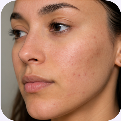 Baseline skin journey selfie
